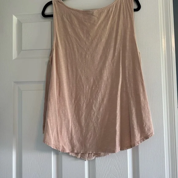 Universal Thread Pink Tan Sleeveless Buttoned Tank Top - Picture 2 of 2